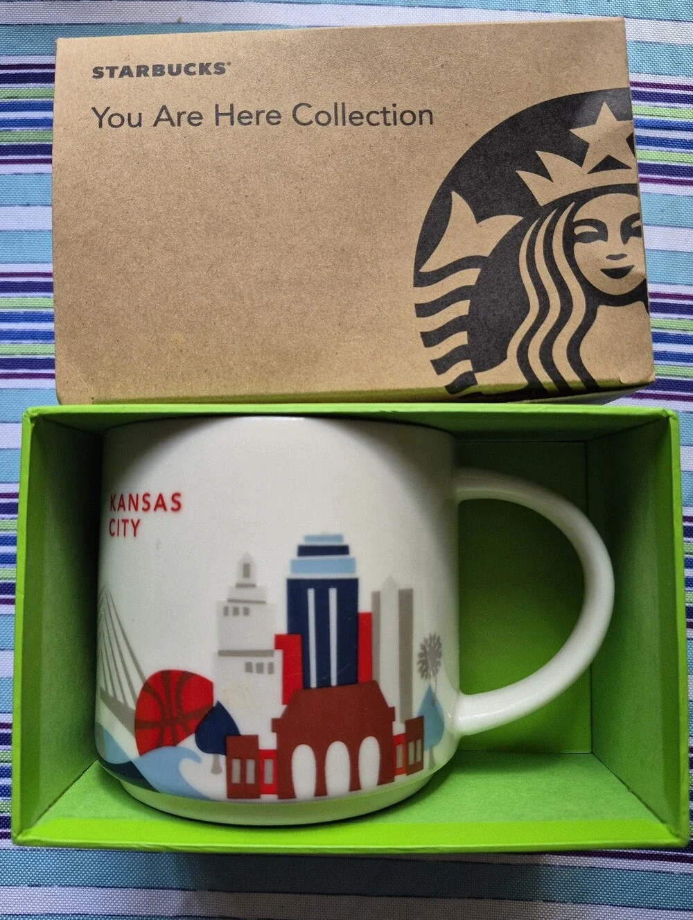 Starbucks RETIRED You Are Here Kansas City Mug  NIB
